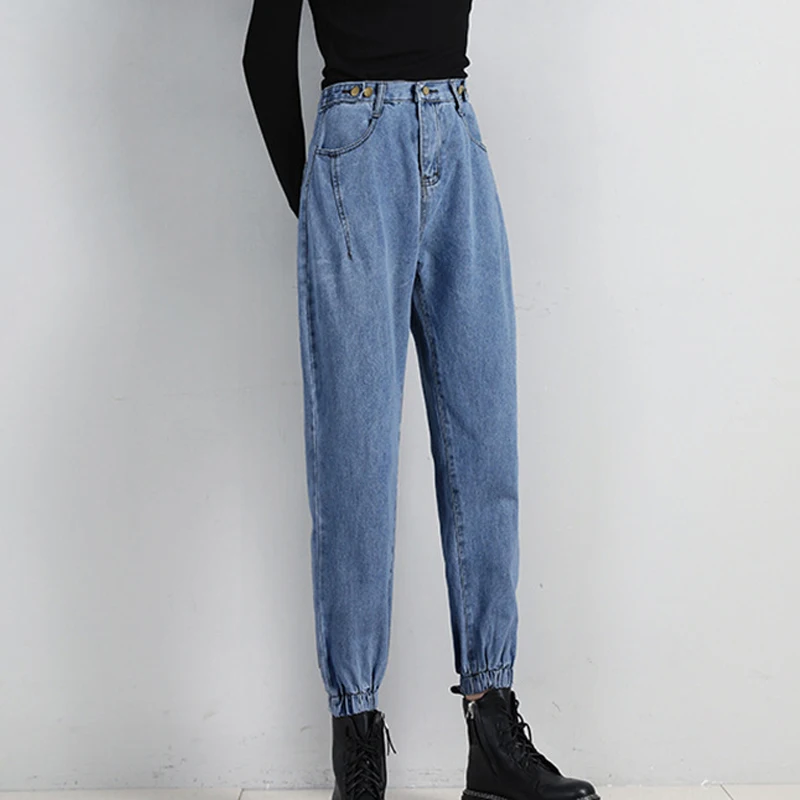 2023 Harem Pants Vintage High Waist Jeans Woman Women's Jeans Ankle Length Mom Jeans Cowboy Denim Pants jeans for women jeans