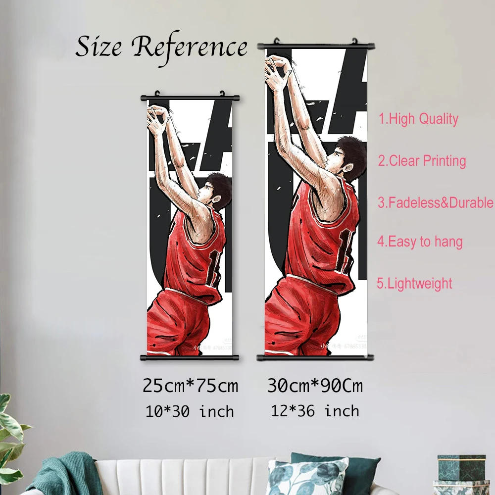 Японское популярное аниме SLAM DUNK обои настенная живопись на холсте картина печать