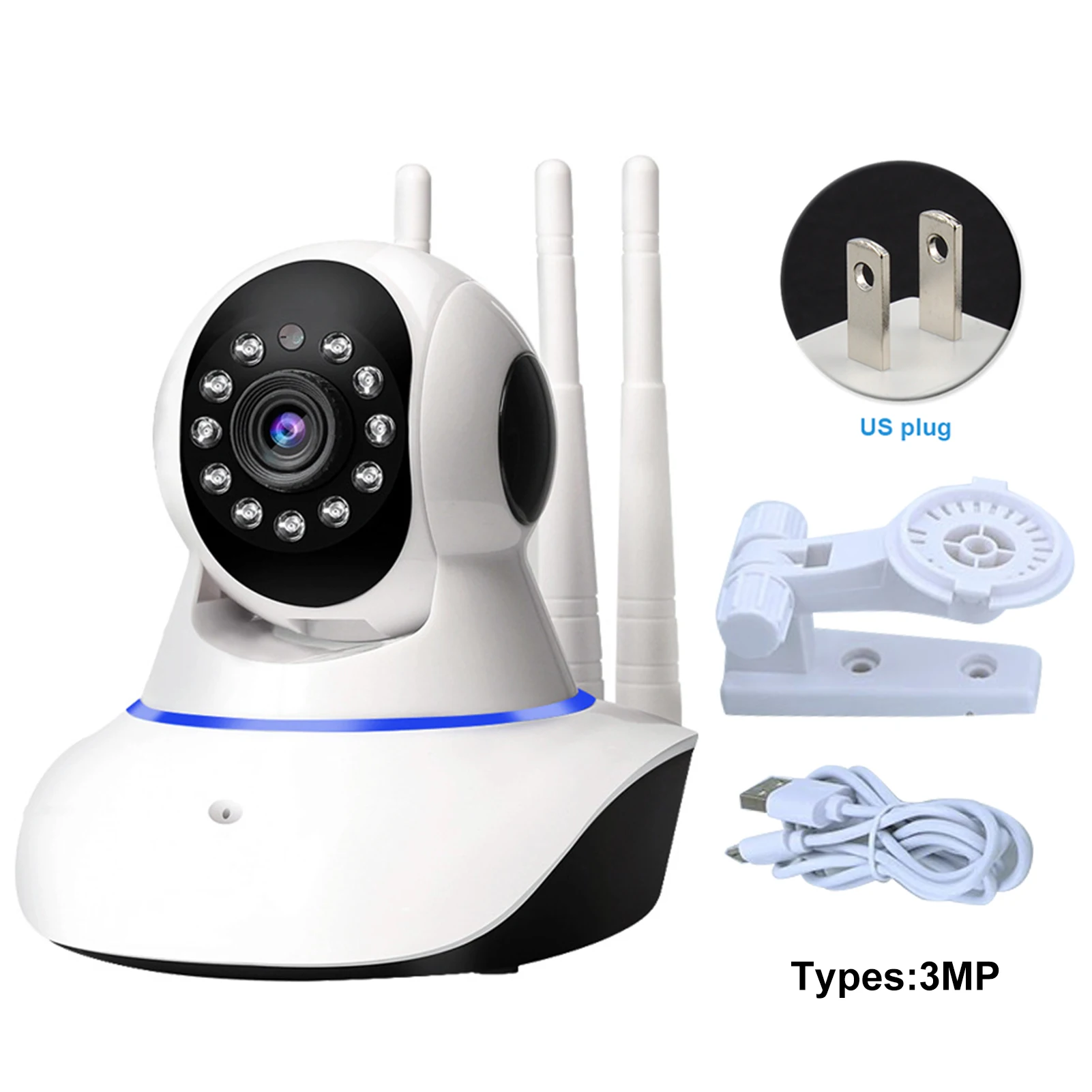 

2MP 3MP With Microphone 1080P Two Way Audio WIFI Night Vision Wireless Device Sharing 360 Rotational Views Home Security Camera