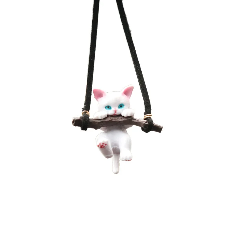 Милая подвеска в виде кошки в виде животного, подарок на день рождения, украшения для автомобиля, аксессуары для автомобиля, декор интерьера