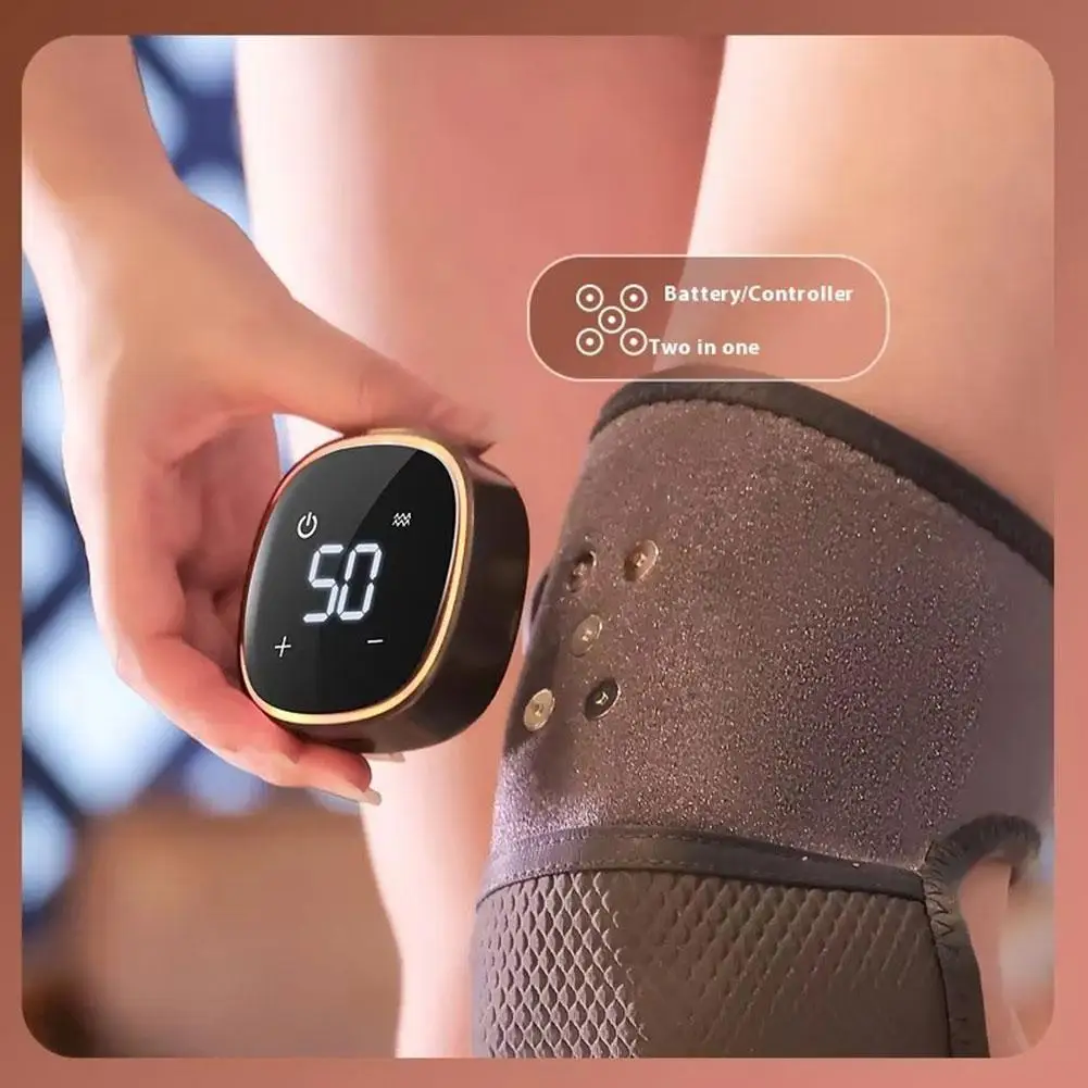 3 в 1 вибрационный массажер для колена с подогревом облегчения боли суставах