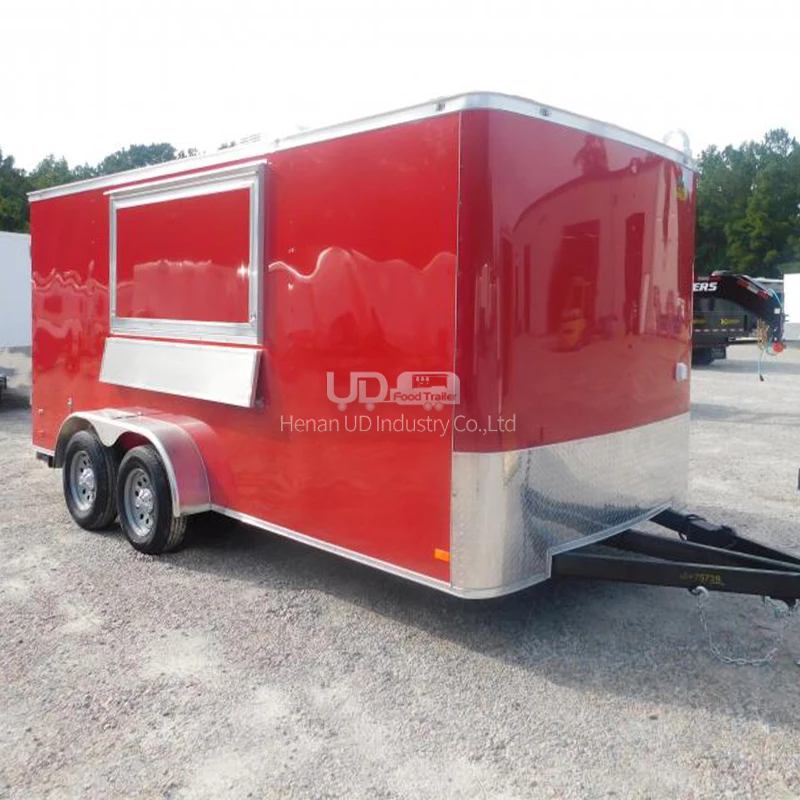 

Stainless Steel Food Trucks Barbecue Pizza Trailer Mobile Kitchen Ice Cream Hot Dog Street Vending Food Truck for Sale