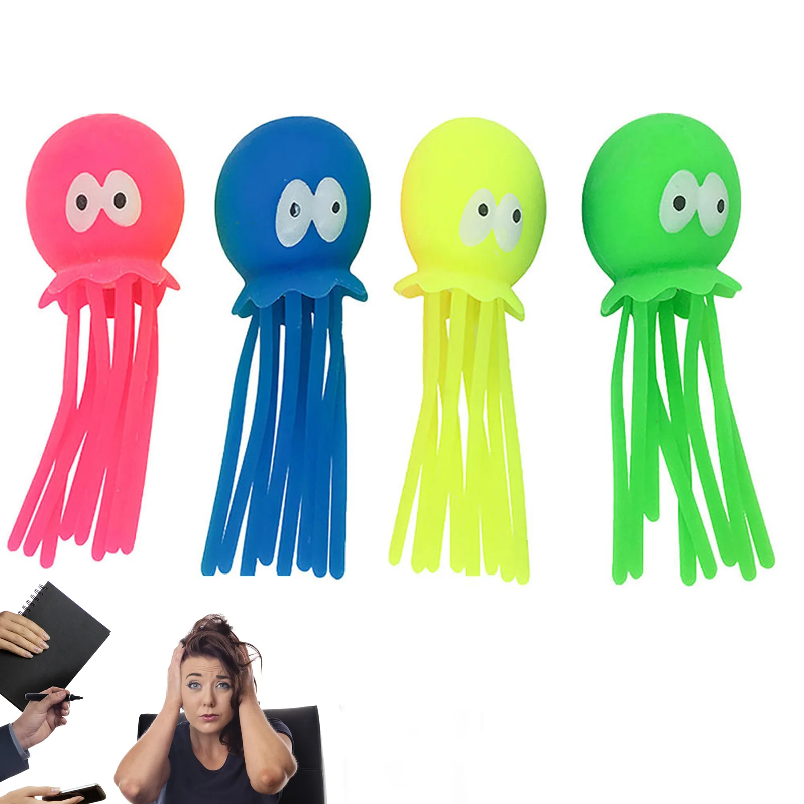 

Jellyfish Toy Squishy Stress Balls Anxiety Relief Squeezing Squishy Balls For Kids And Adults Colorful Jellyfish Of The Sea Funn
