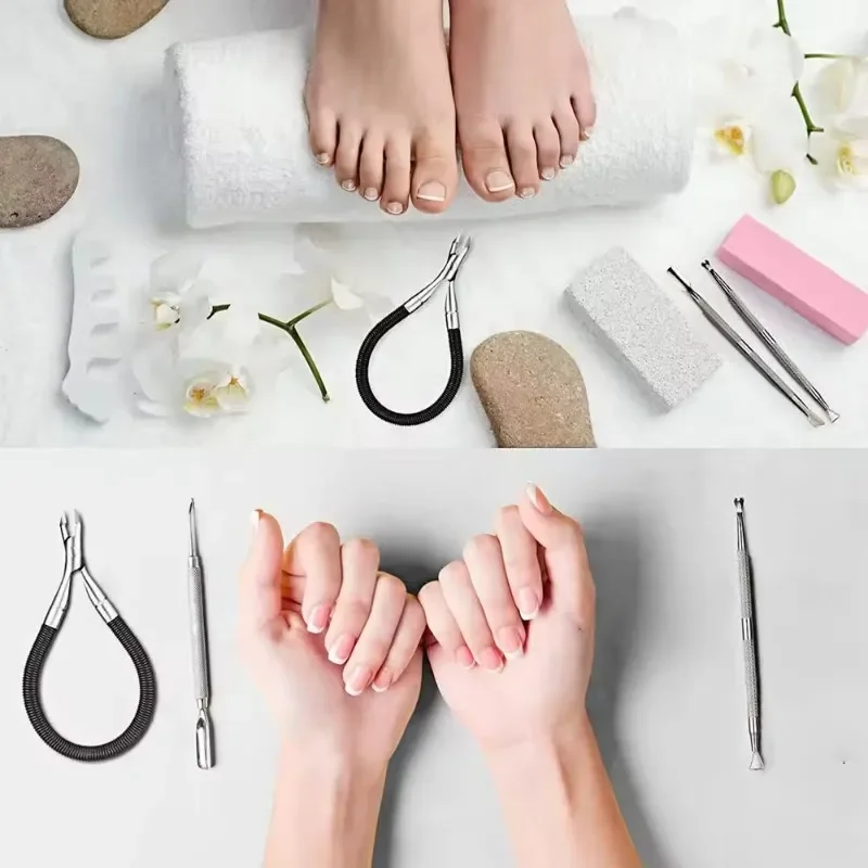 Спиральный пружинный триммер для кутикулы кусачки очиститель удаления зазора на