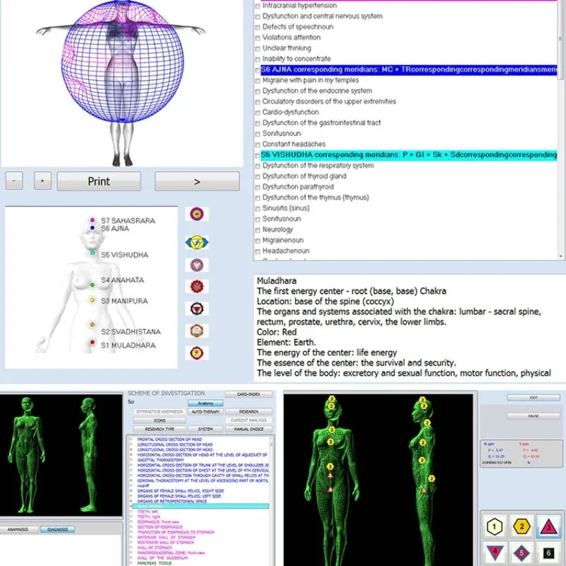 Новейший анализатор здоровья 12d nls аппарат для проверки aura