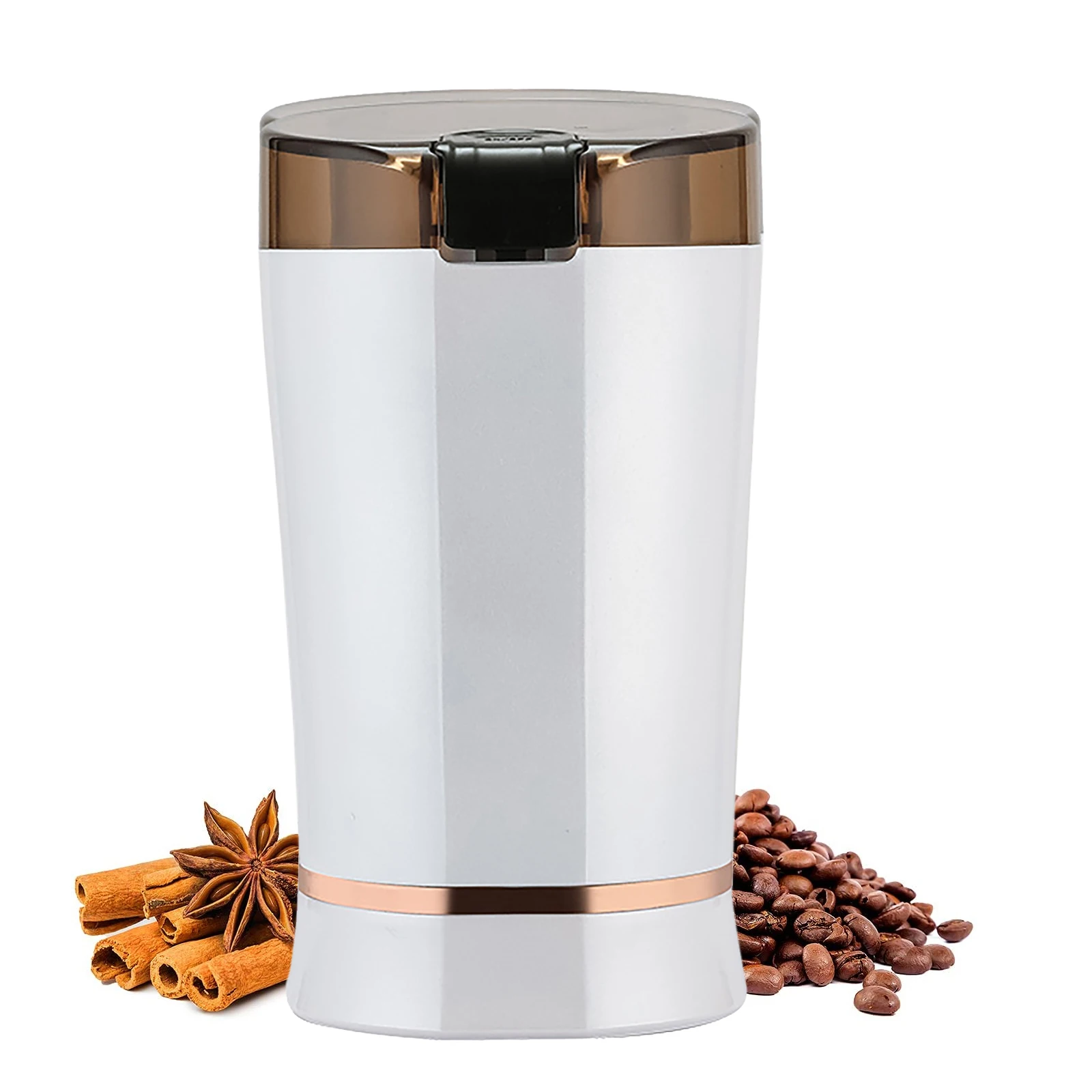

Coffee Grinder Easy On / Off Portable Stainless Steel Blade Electric Burr Mill for Grinding Spices Dried Herbs Grains