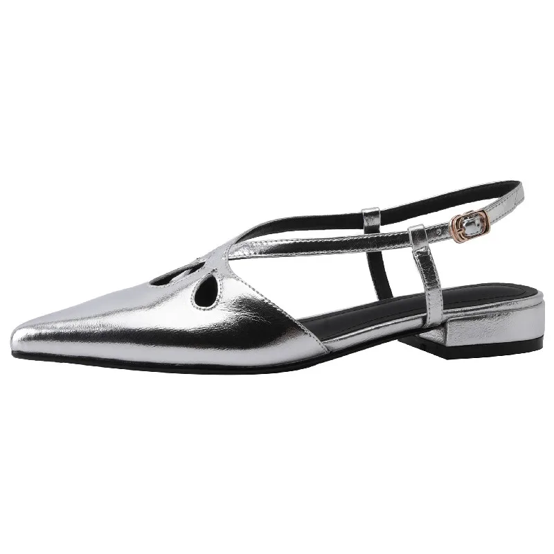 

Dilalula модные новые женские сандалии на низком каблуке с острым носком женские офисные повседневные босоножки из натуральной кожи женская обувь для весны и лета