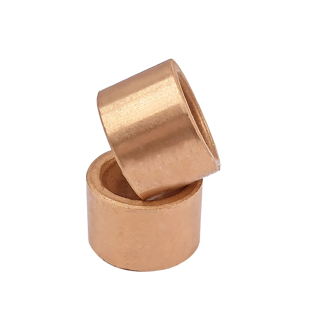 

1Pc Powder Metallurgy Pure Copper Sleeves ID 35/38/40mm OD 45/48/50mm Height 28/30/32/35/40/45/50/55mm Self-Lubricating Bearings