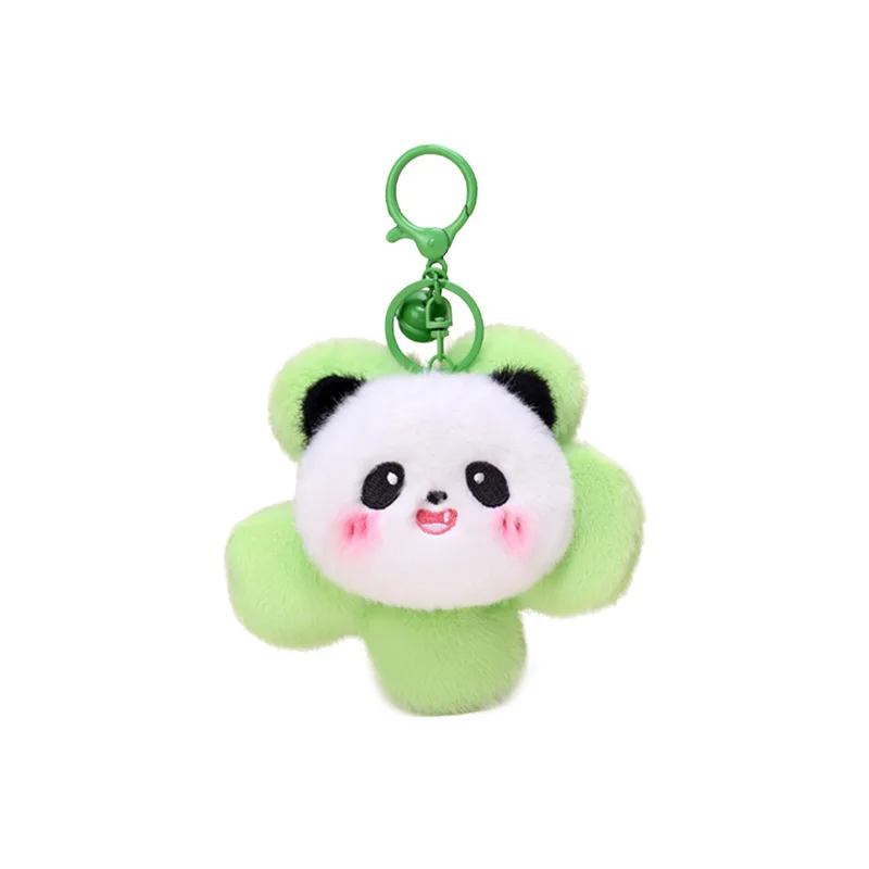 Creatione vecute цветок панда голова плюшевый брелок зоопарк окружающий маленький кулон