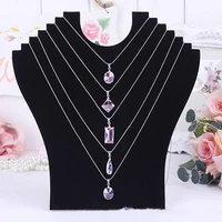 necklace bust jewelry pendant chain display holder neck velvet stand easel