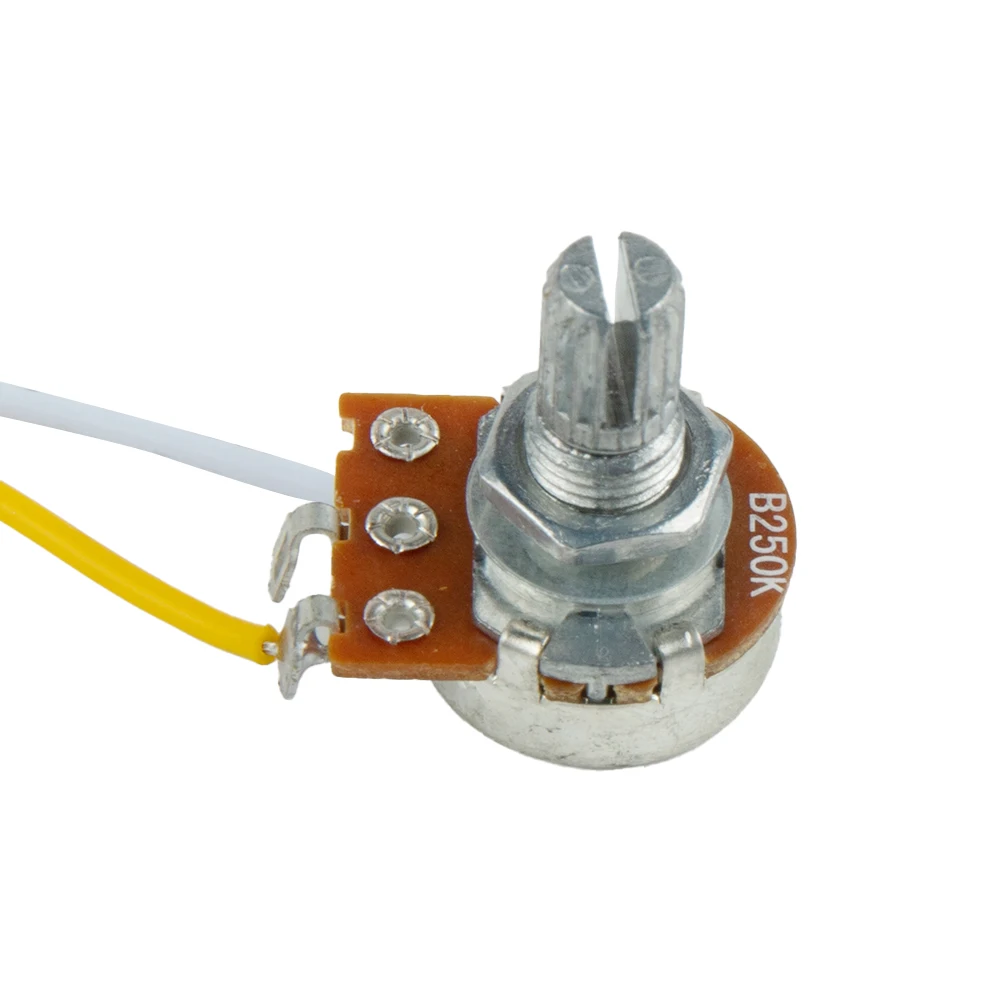 

1 Set JB Bass Wiring Harness Prewired Set 250K Pots 2 Volume 1 Tone For Jazz Bass Parts 1 X A250k And 2 X B250k Pots Parts