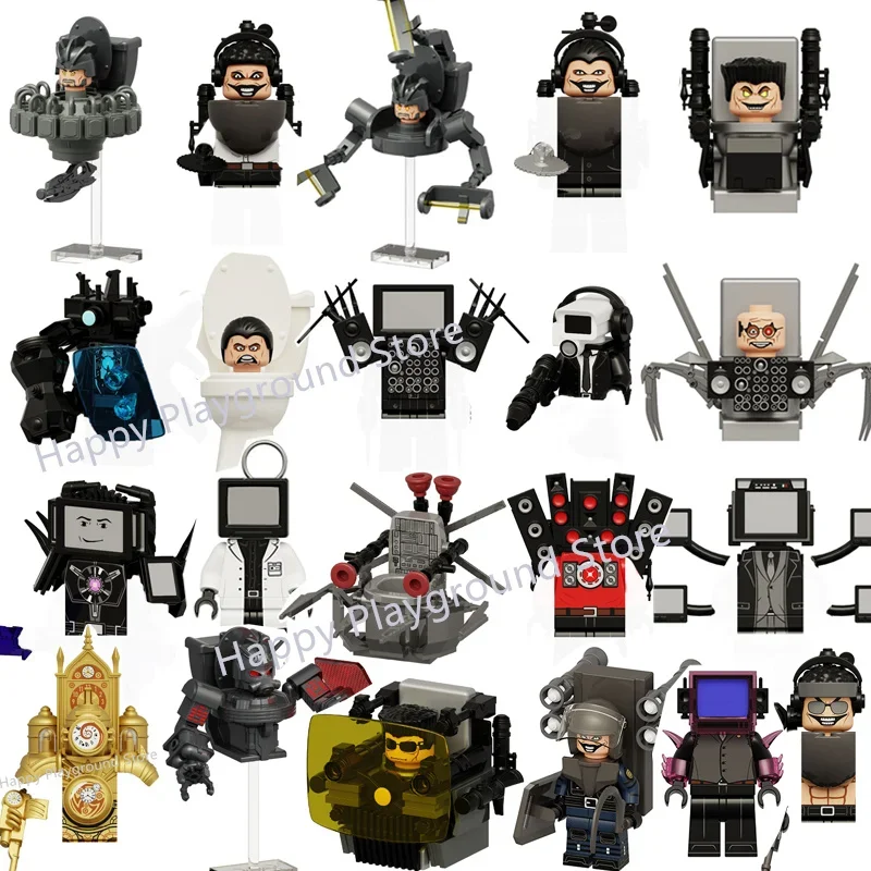 KDL SWAT Skibidi Туалет Человек Фигурки Аниме Блок Игрушки Телевизор Титан Оператор