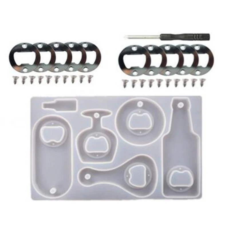 

Открывалка для бутылок из смолы, открывалка для пива, силиконовые формы для эпоксидной смолы, формы для литья ювелирных изделий из смолы для...