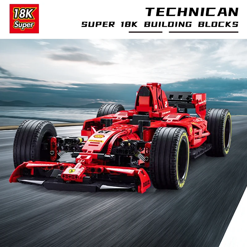 

18K City Remote Control Racing Car Building Blocks Technic Bricks Model Toy Boys Formula Cars Children Kids Gift Collection