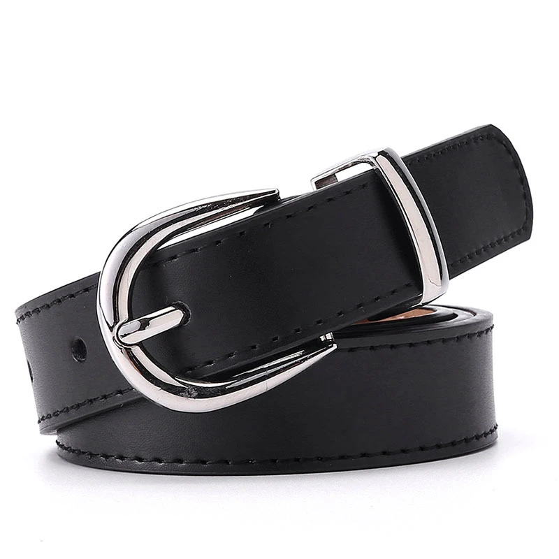 Fashion Womens Belts for Women Pu Leather Casual Belt Female Waist Strap Versatile Belts for Pants Jeans Width 2.5cm