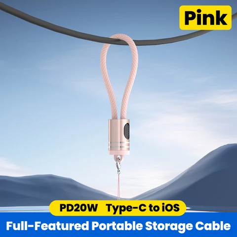 Elough PD 66 Вт короткий кабель типа C — тип C для быстрой зарядки портативный PD20W USB C — Lightning кабель для iPhone 16 15