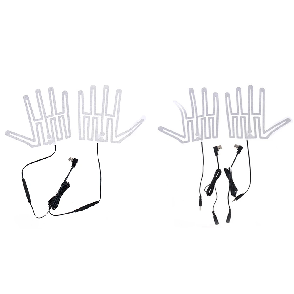 

1 Pair 5V Winter Outdoor Thermal Hand Warmer Heater for Shoes Gloves Carbon Fiber USB Gloves Heated Pads Electric Heating Film