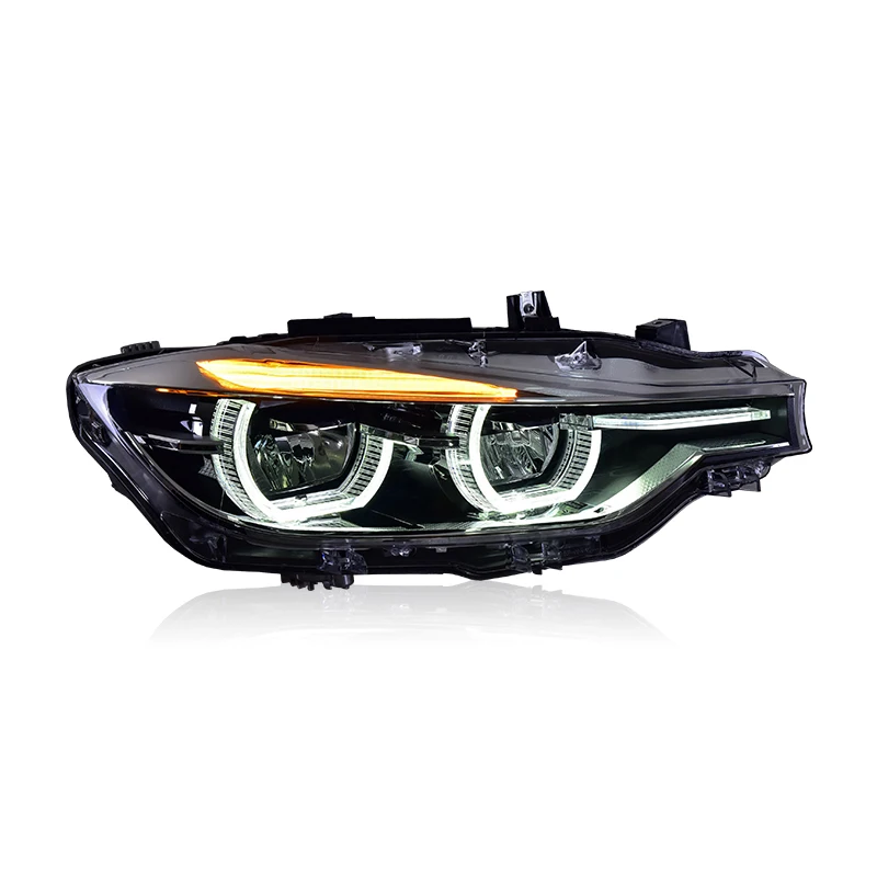 Для F30 фары 2013-2015 F35 светодиодные 320i 318i 325i DRL Angel Eye Beam автомобильные аксессуары