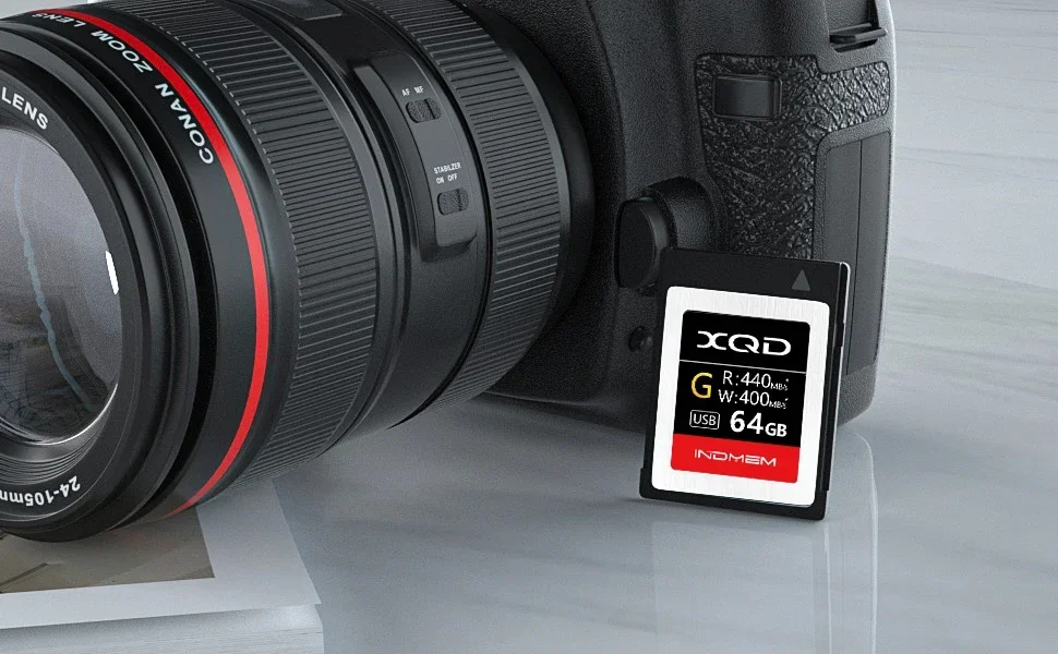 Карта памяти MLC XQD 5X Tough Flash Memory Card 64 ГБ/128 ГБ Высокоскоростная серия G | Максимальное