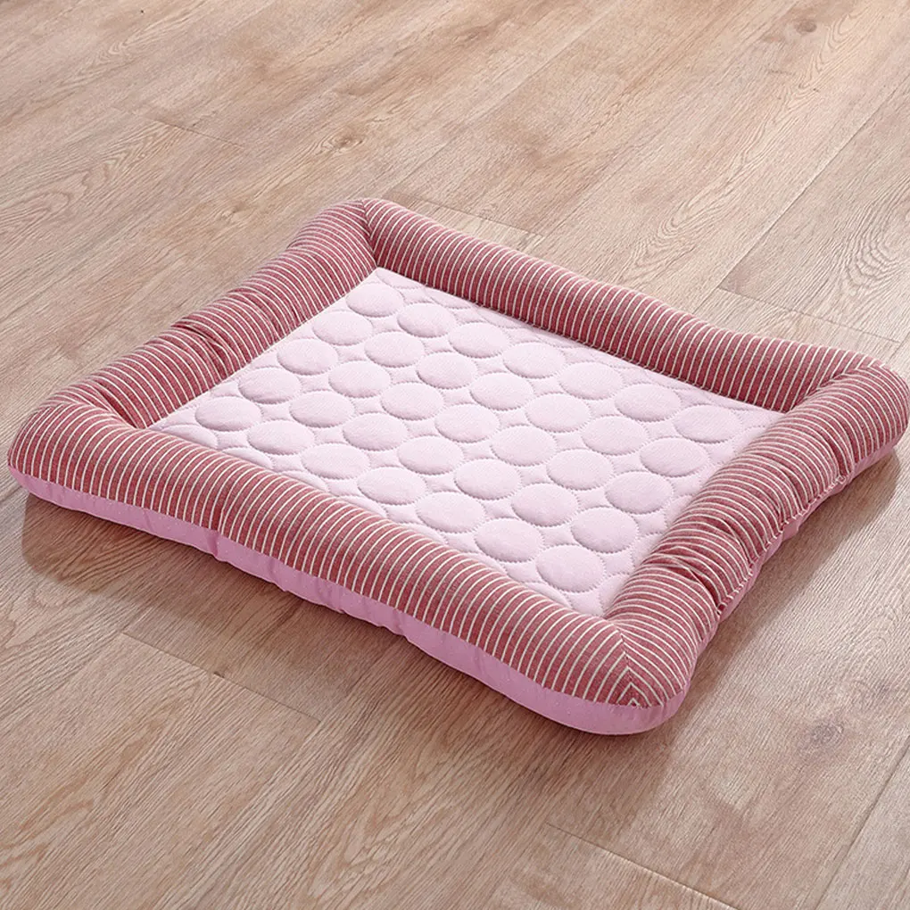 

Складной охлаждающий дышащий коврик для собак, моющиеся многофункциональные постельные принадлежности, летние принадлежности для сна, син...