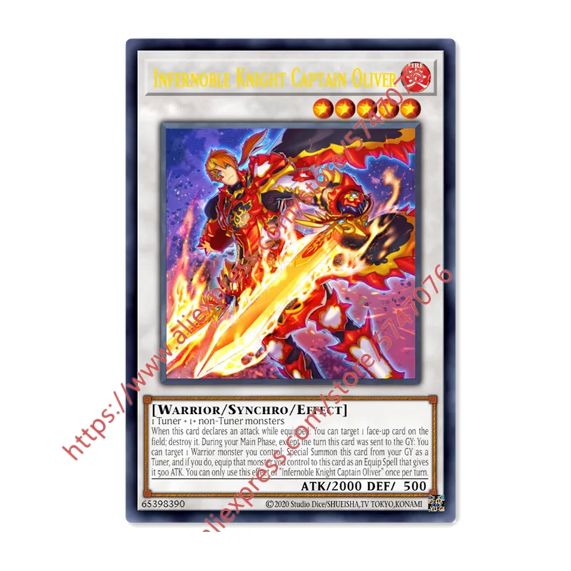 

Yu Gi Oh Infernoble Knight Captain Oliver SR Japanese English DIY Toys Hobbies Hobby Collectibles Game Collection Anime Cards