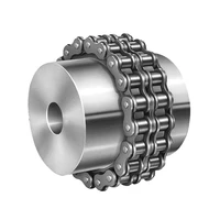 kc 6022 steel roller chain coupling with steel outer case shaft coupling