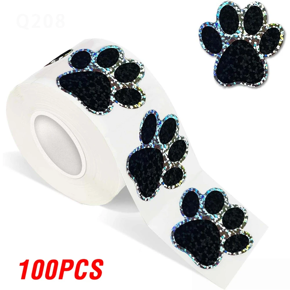 

Лазерные наклейки paw print 100-500 шт