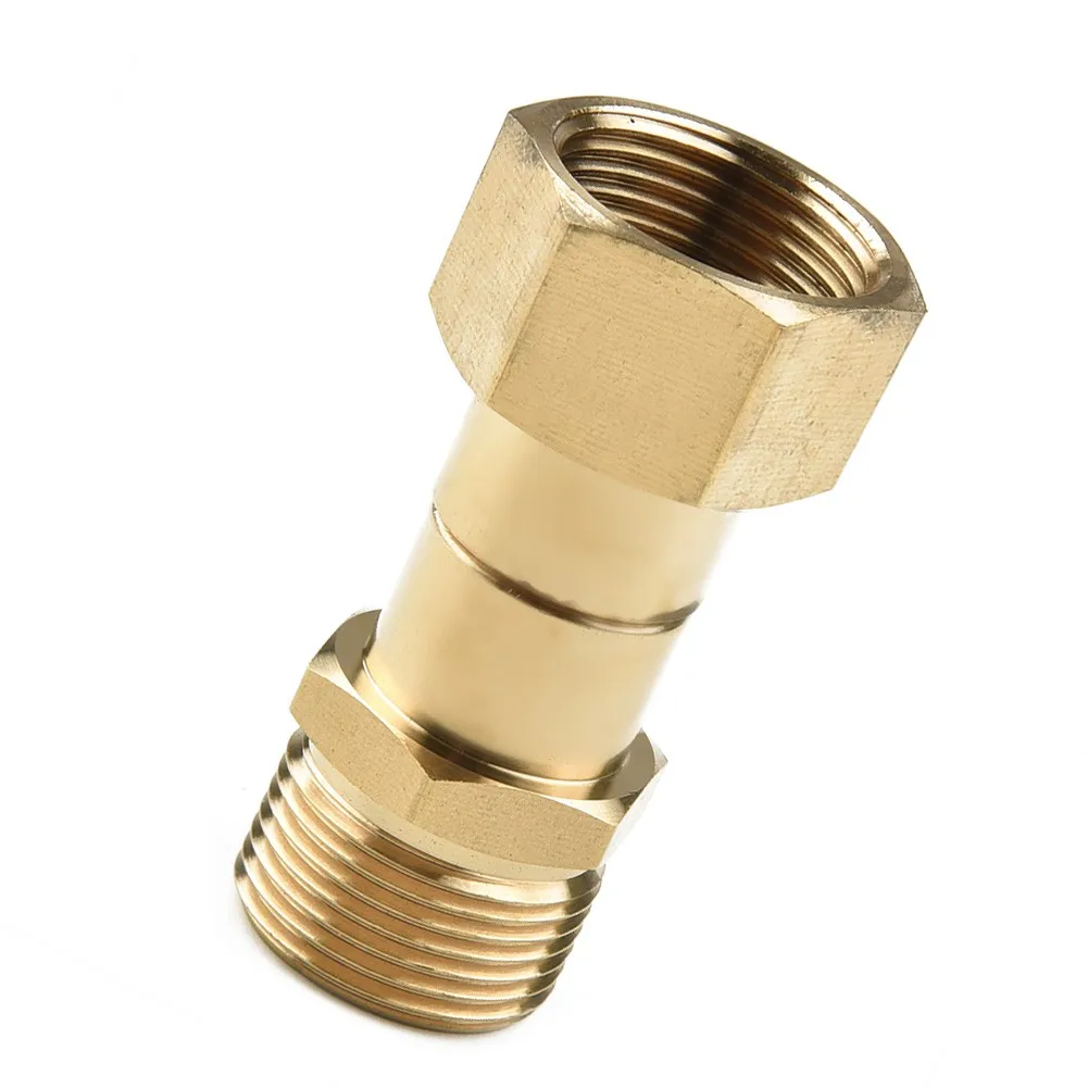 

M22 14mm Thread Pressure Washer Swivel Joint Kink Free Connector Hose Fitting Water Gun Hydraulic Couplers For Garden Irrigation