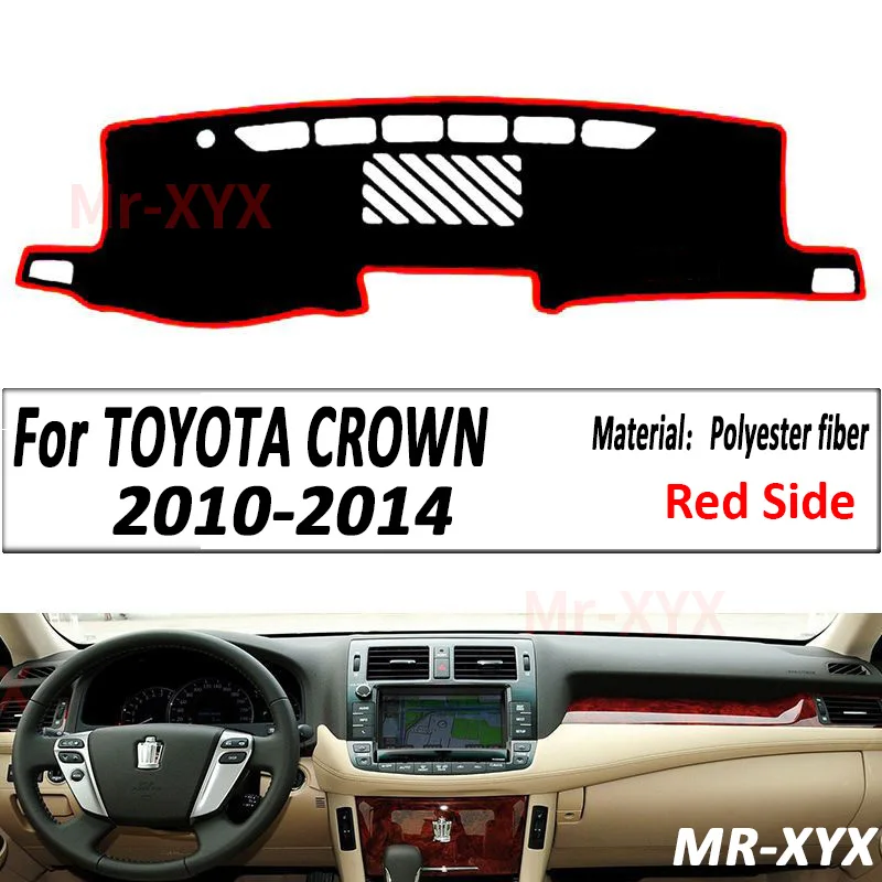 

For TOYOTA CROWN 2006-2019 2014 2010 Car Dashboard Cover Mats Avoid Light Pads Anti-UV Case Carpets Instrument Panel Accessories