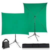 photo background stand kit with muslin chromakeygreen screen backdrop with stand for photography for youtube game streaming