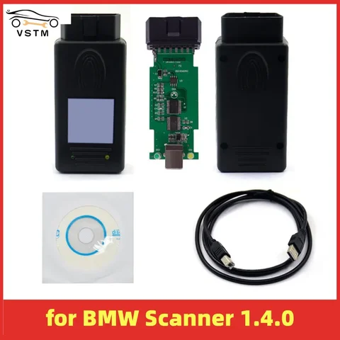 Новый диагностический сканер BMW SCANNER 1.4.0, считыватель кодов OBD2 для BMW 1,4, автоматический диагностический инструмент, USB-интерфейс, разблокировка версии A++