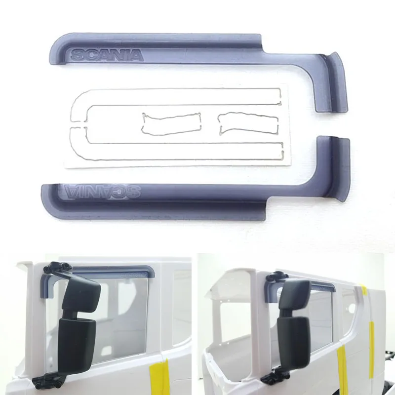 

1 Pair Rain or Shine Rain Eyebrow for 1/14 Tamiya RC Truck Trailer Tipper Scania 770s 56368 Car Diy Parts