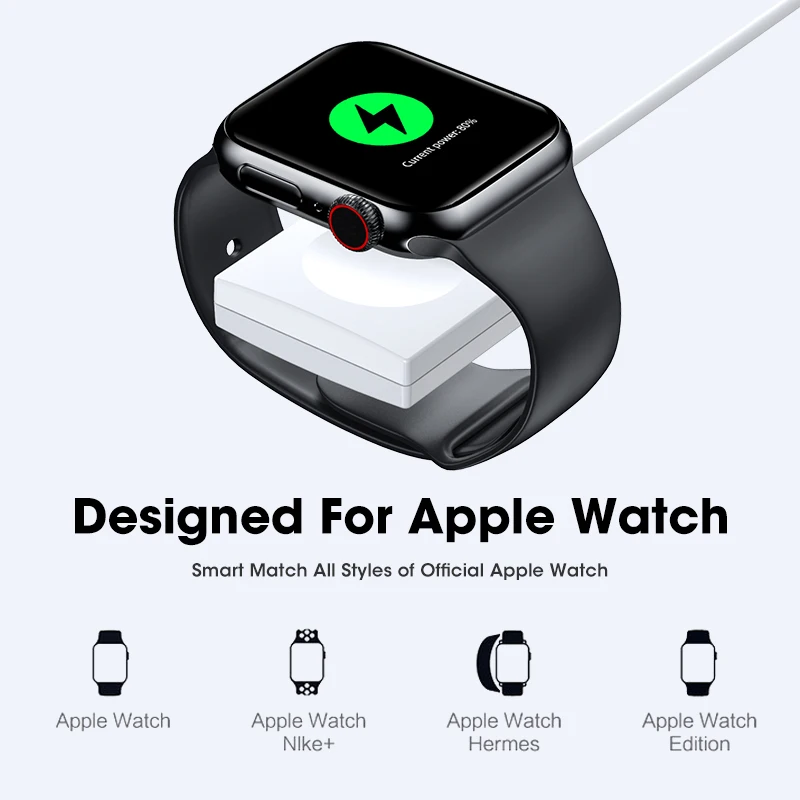 Магнитное Беспроводное зарядное устройство для Apple Watch 6 портативная