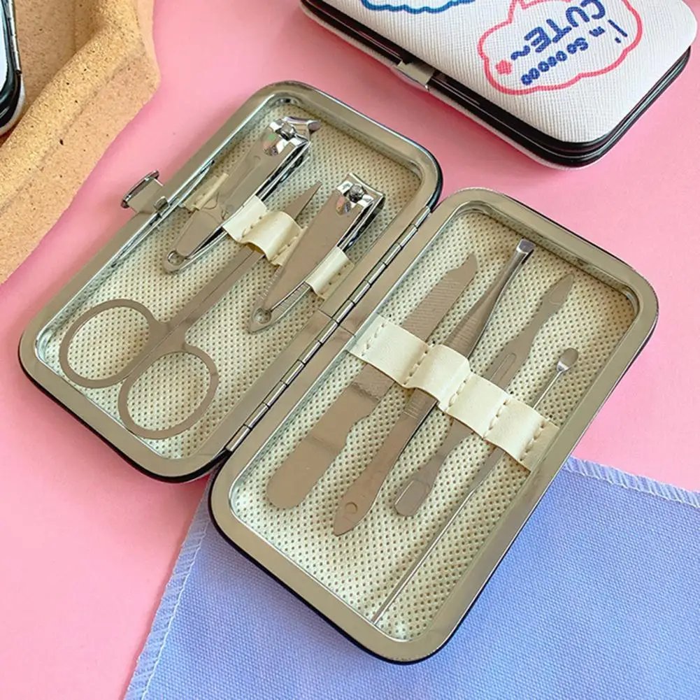 7Pcs/Set Practical Sturdy Construction Nail Trimmer Kit Nail Scissor Set Anti-slip  Reusable