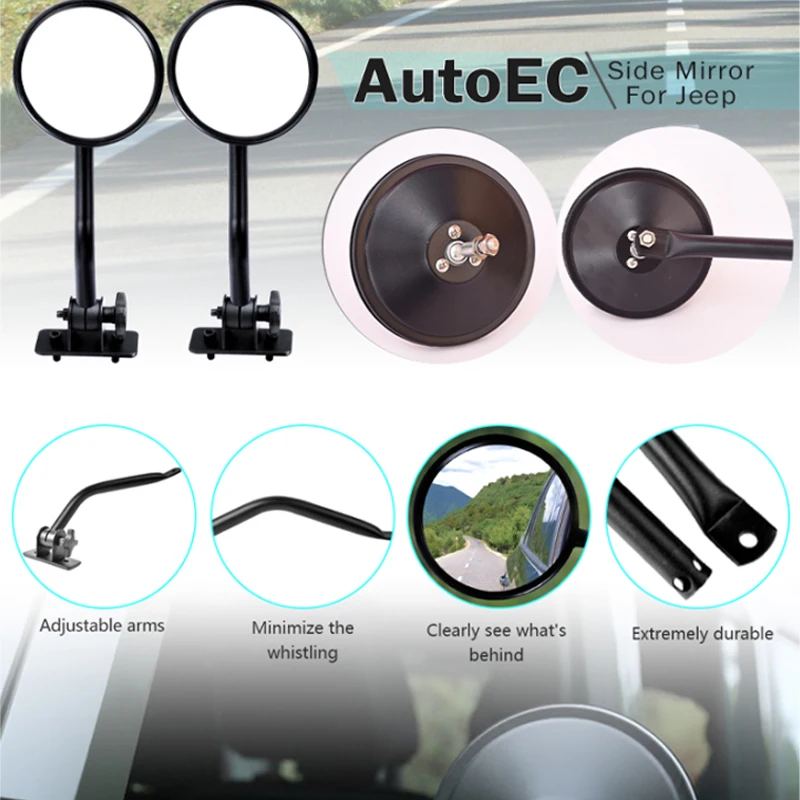 Модифицированный внедорожный транспортный инструмент для Jeep Wrangler зеркало