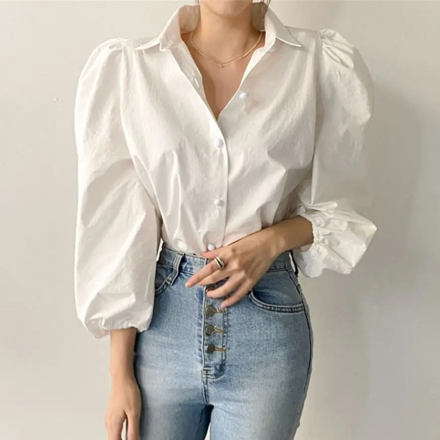 

Блузка Alien Kitty Женская с длинным рукавом, Стильная универсальная рубашка, рабочая одежда, весна 2022