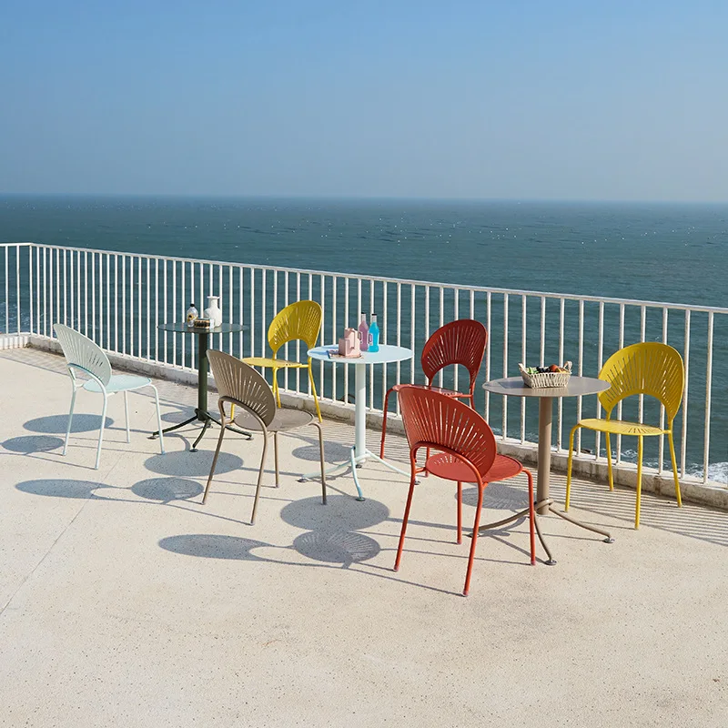 

Courtyard table and chair combination corridor outdoor open-air modern leisure outdoor table and chair outdoor chairs