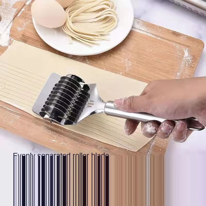 1pc pasta gadgets for kitchen manual noodle cutter stainless steel roller noodle maker fast food noodles dough rolling machine free global shipping