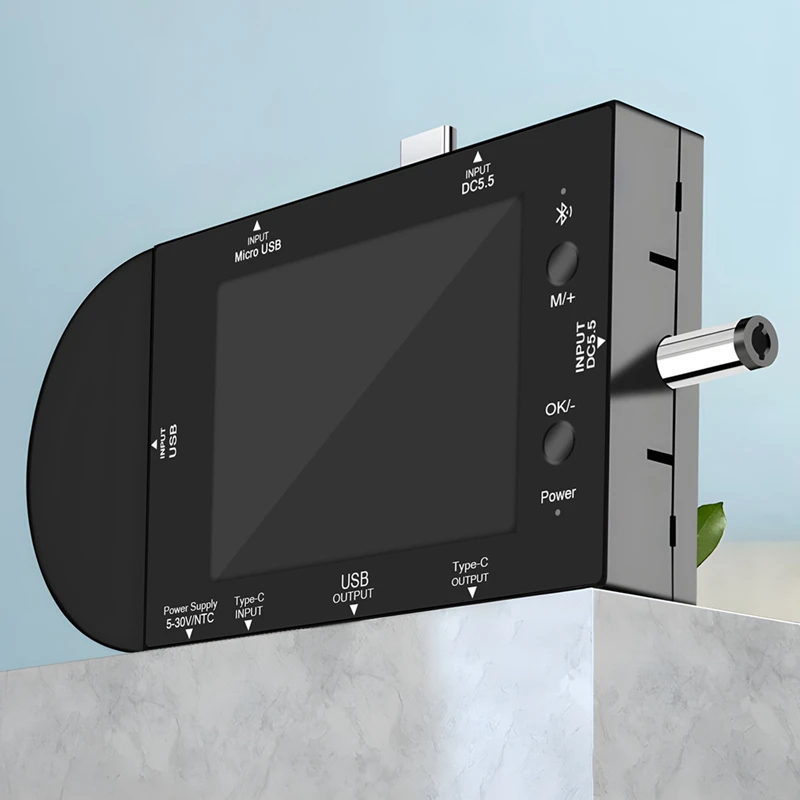 Фото ATORCH UD24 USB тестер Type-C 2,4 дюймов цифровой вольтметр Амперметр внешний аккумулятор детектор напряжения вольт PD триггер Электрический измеритель №4