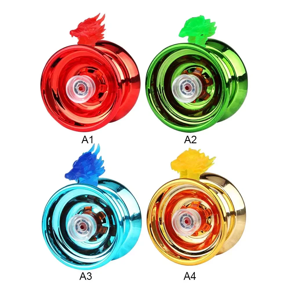 

4 Colors Kids Magic Yoyo Responsive High-speed Aluminum Alloy Yo-yo CNC Lathe with Spinning String for Boys Girls Children