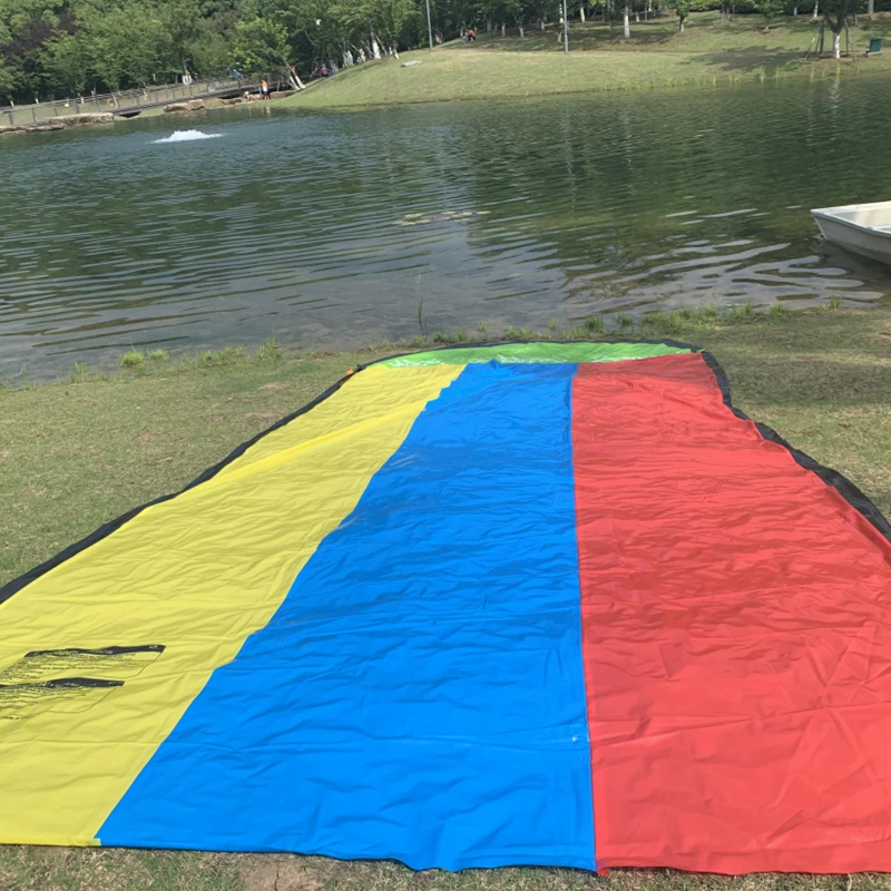 AddFun Тройная водная горка 16 футов брызг и для задних дворов 3 раздвижных гоночных