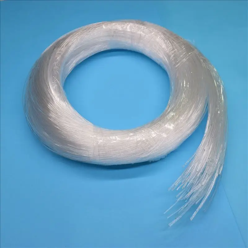 Сверкающий боковой светящийся 0 5 мм 75 1 2 3 ПММА Пластиковый волоконно-оптический