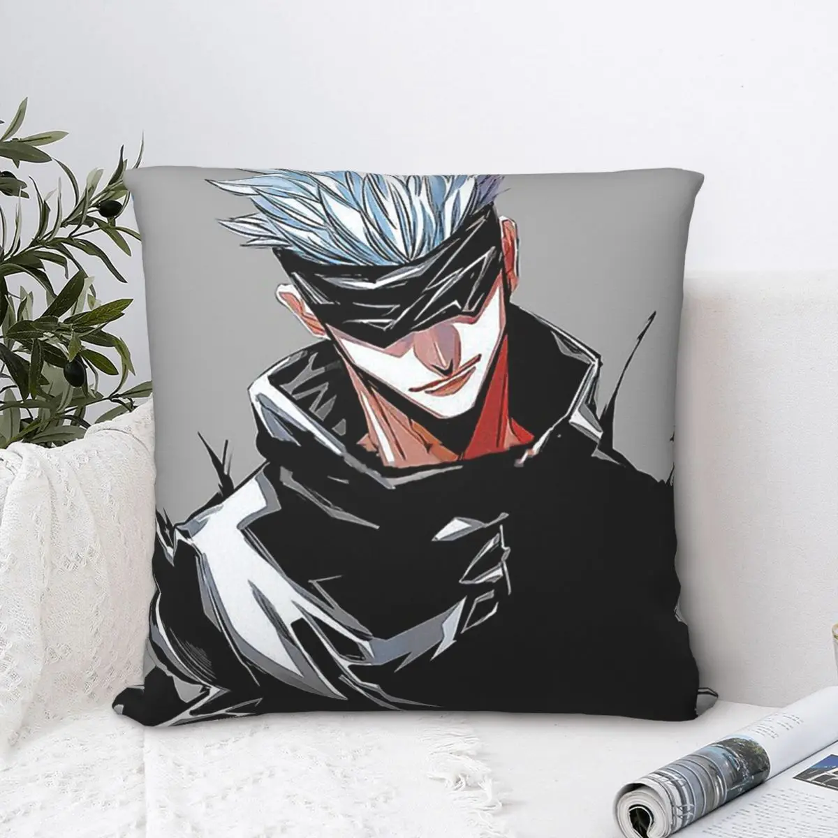 

JUVA 2 Hug Pillowcase Jujutsu Kaisen Japanese Adventure Anime Backpack Cushion Sofa DIY Printed Chair Coussin Covers Decorative