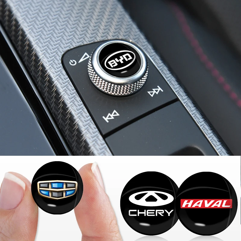 10 штук наклеек-бейджей для кнопки автомобильного ключа диаметром 14 мм с эмблемами Renault Megane 2 3 Clio 4 Trafic Logan Captur Kangoo Symbol Accessories.