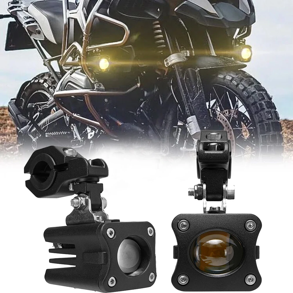 Фонари для мотоцикла 80 Вт дополнительные фары двухцветный стробоскоп