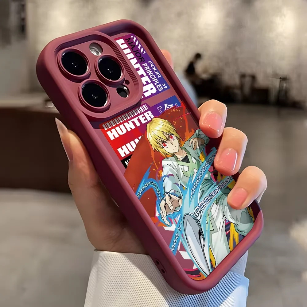 Фото Чехол для телефона Anime Hunter Gon Killua Hisoka для iPhone 17 Air 16 e 15 14 13 12 11 Pro Max Plus Min SE 2020 2022 Амортизатор №4