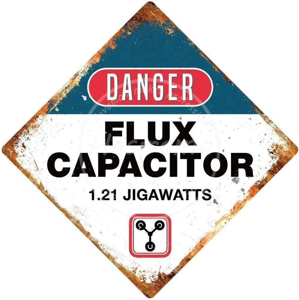 Опасный флюс конденсатор жестяной знак винтажный Железный цвет Модный