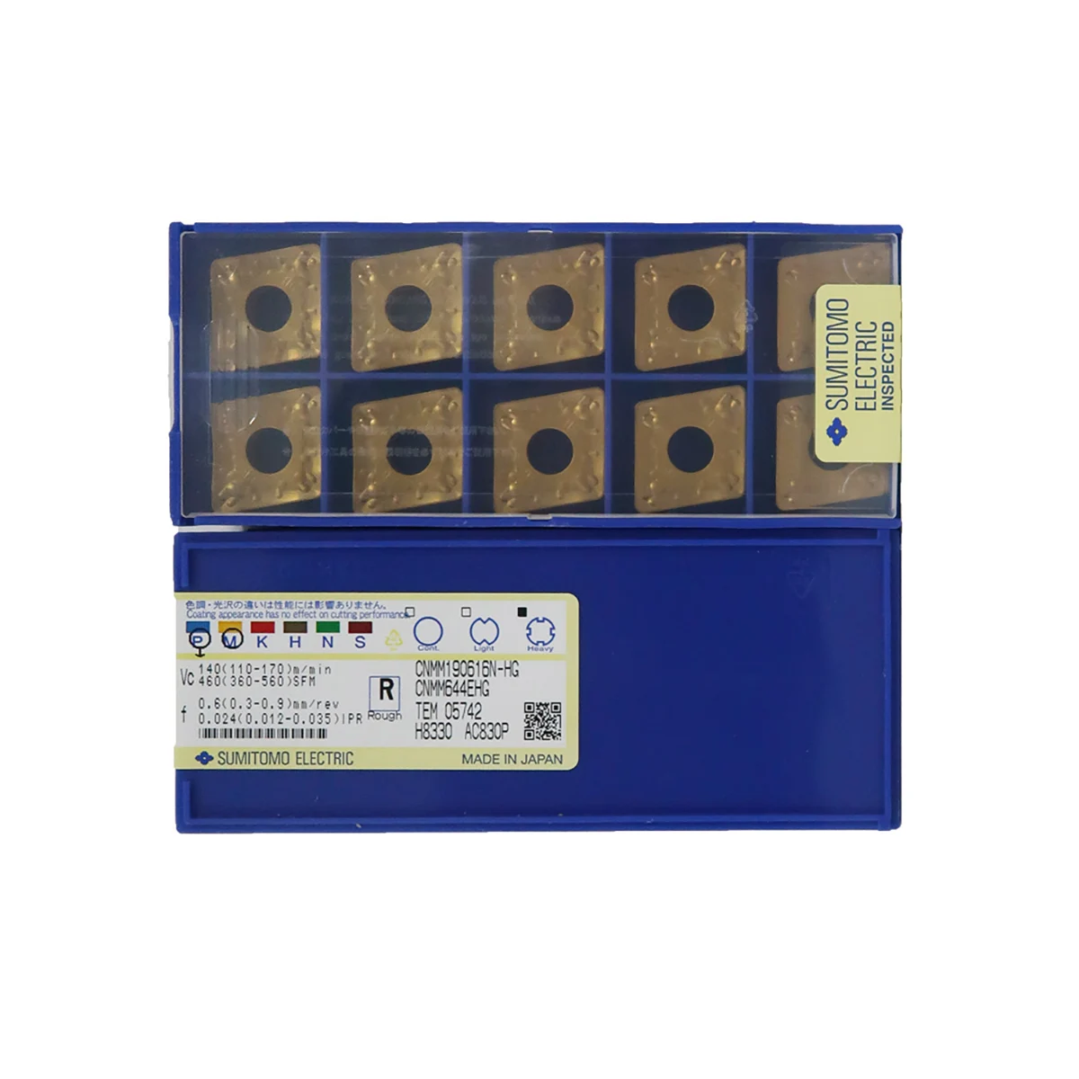 100% Оригинальные Токарные режущие пластины SUMITOMO CNMM CNMM190616N HG AC830P CNMM120408N AC820P