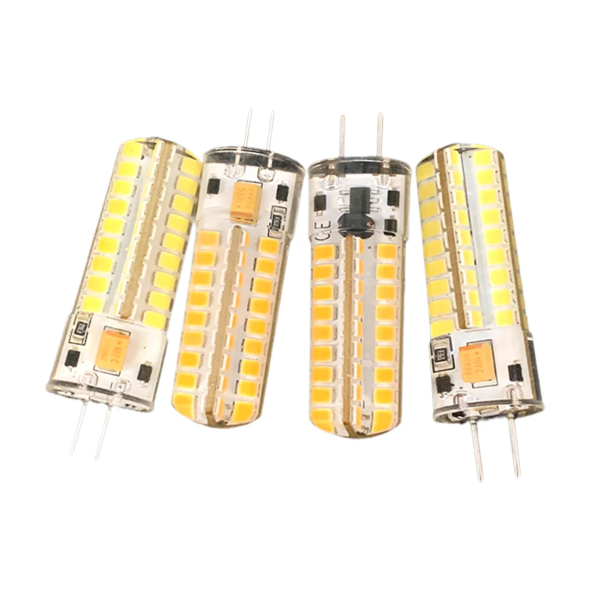 Подвижная лампочка G4 / gy6.35 Led 7w 72led 12v Кукурузная крышка 3000k Прозрачный свет Жизнь