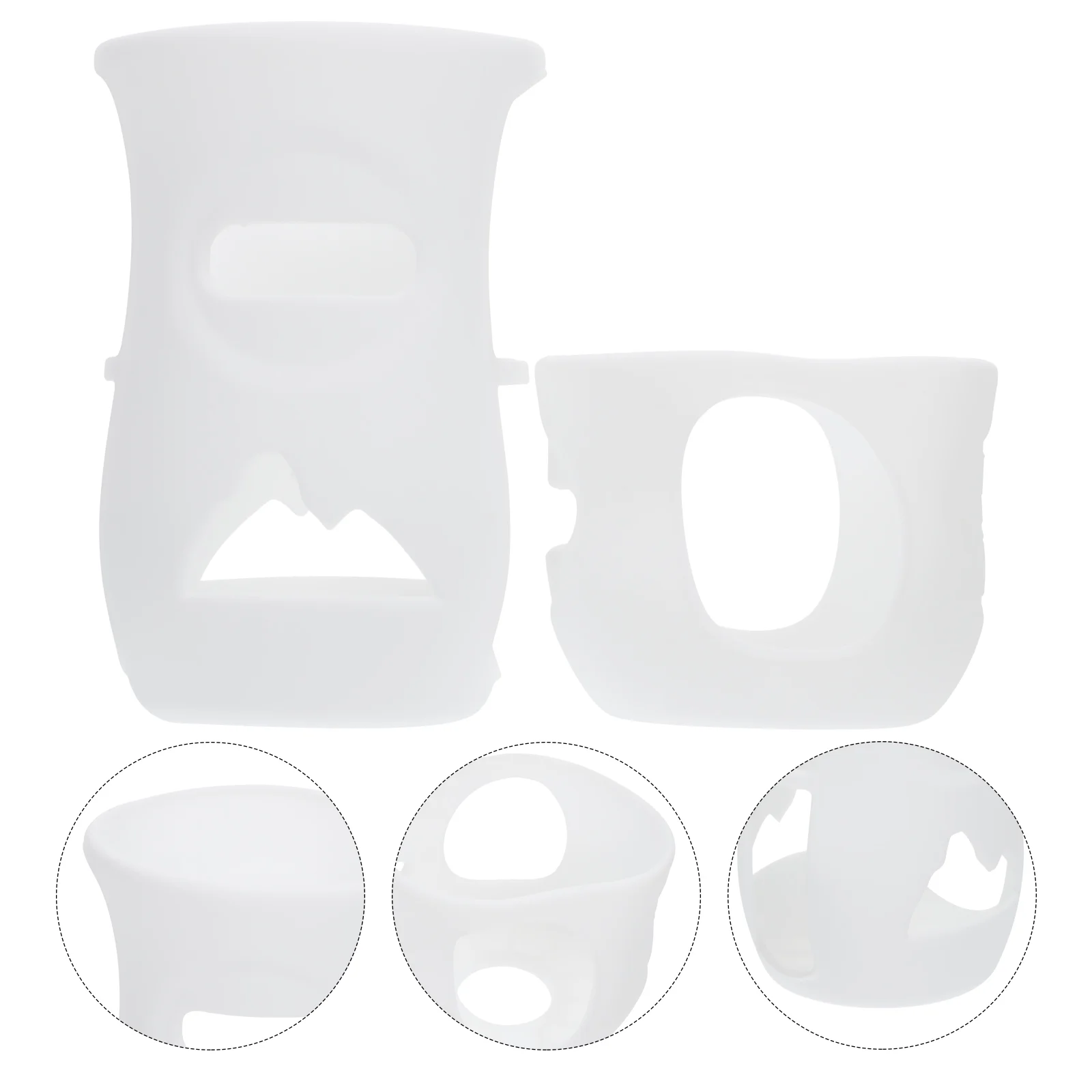 

2 Pcs Baby Bottle Protector Feeding Bottles Newborn Decoration Supply Ornament Silica Gel Toddler Portable Sleeve